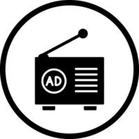 Radio Ad Icon Design vector