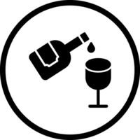 Wine Pouring Icon Design vector