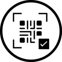 QR Code Link Icon Design vector