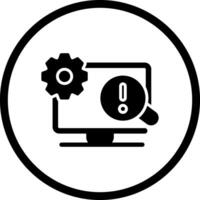 Troubleshooting Icon Design vector