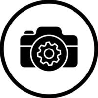 Camera Settings Icon Design vector