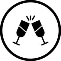 Champagne Toast Icon Design vector
