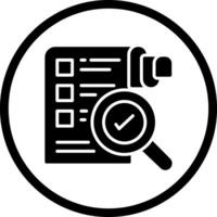 Profile Evaluation Icon Design vector