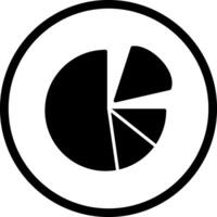 Pie Chart Icon Design vector