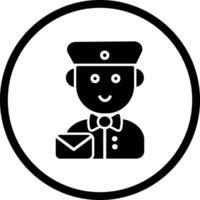 Mail Carrier Icon Design vector