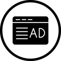 Ad Placement Icon Design vector