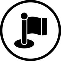 Flagpole Icon Design vector