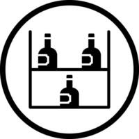 Wine Rack Icon Design vector