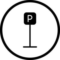 P Button Icon Design vector