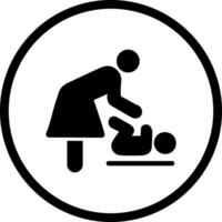 Changing Table Icon Design vector