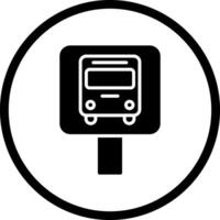 Bus Stop Icon Design vector