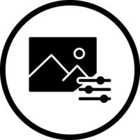 Photo Editing Tools Icon Design vector