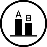 AB Testing Icon Design vector