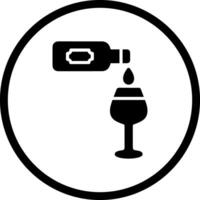 Wine Poured Icon Design vector