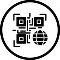 QR Code Website Icon Design vector