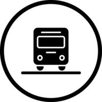Oncoming Bus Icon Design vector