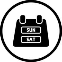 Weekend Getaway Icon Design vector