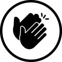 Clapping Hands Icon Design vector