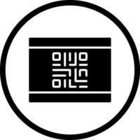QR Code Business Card Icon Design vector