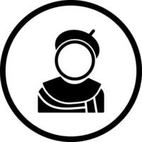 Caricature Artist Icon Design vector