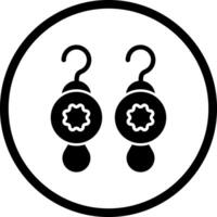 Earrings Icon Design vector
