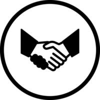 Handshake Icon Design vector