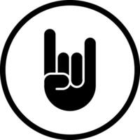 Sign of the Horns Icon Design vector