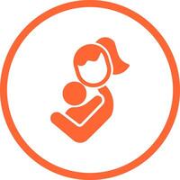 Mother and Child Icon Design vector