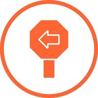 Left Arrow Icon Design vector