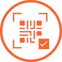 QR Code Link Icon Design vector