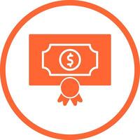 Money Prize Icon Design vector