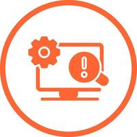 Troubleshooting Icon Design vector