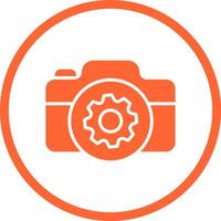 Camera Settings Icon Design vector