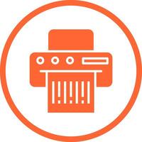 Barcode Printing Icon Design vector