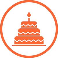 Cake Topper Icon Design vector