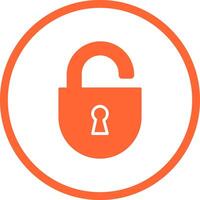 Open Lock Icon Design vector