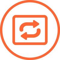 Repeat Button Icon Design vector