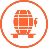 Wine Cask Icon Design vector