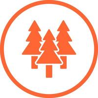 Evergreen Tree Icon Design vector