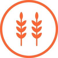 Sheaf of Rice Icon Design vector