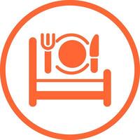 Breakfast in Bed Icon Design vector