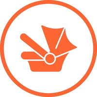 Car Seat Safety Icon Design vector