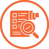 Profile Evaluation Icon Design vector