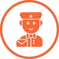 Mail Carrier Icon Design vector