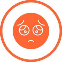 Pleading Face Icon Design vector