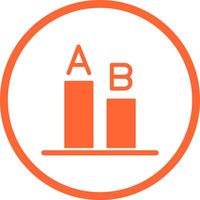 AB Testing Icon Design vector