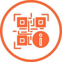 QR Code Information Icon Design vector
