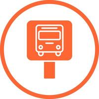 Bus Stop Icon Design vector