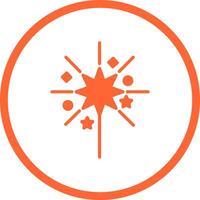 Sparklers Icon Design vector
