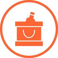 Wine Cooler Icon Design vector
